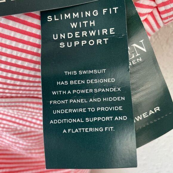 NWT Lauren Ralph Lauren Tankini and Matching Bottoms Size 8 - Picture 3 of 7